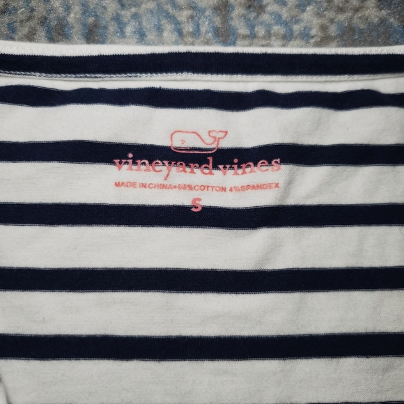 Vineyard Vines Striped Sequin Neckline Top Size Small - Picture 4 of 7